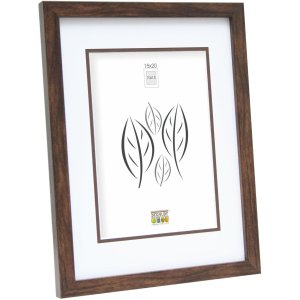 Houten lijst s43ah3 bruin 30x30 cm (20x20 cm)
