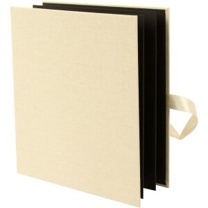 Leporello map Linum beige