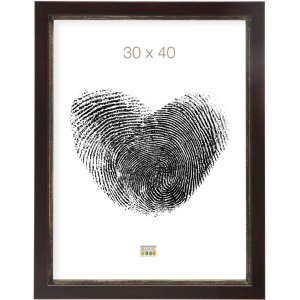 Fotolijst zwart-bruin hout 20,0 x28,0 cm s42lf