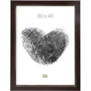 Fotolijst zwart-bruin hout 30,0 x40,0 cm s42lf