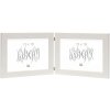 Dubbel kader s41vf1h wit 2 fotos 15x20 cm liggend formaat