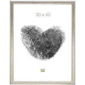 Fotolijst zilver s40cd2 hout 40,0 x60,0 cm