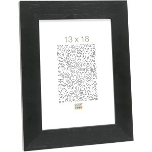 Fotolijst s226k2 zwart hout 15,0 x20,0 cm