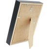 Fotolijst met passepartout zwart hout 18,0 x24,0 cm;13,0 x18,0 cm s223k