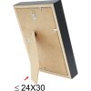 Fotolijst met passepartout zwart hout 18,0 x24,0 cm;13,0 x18,0 cm s223k