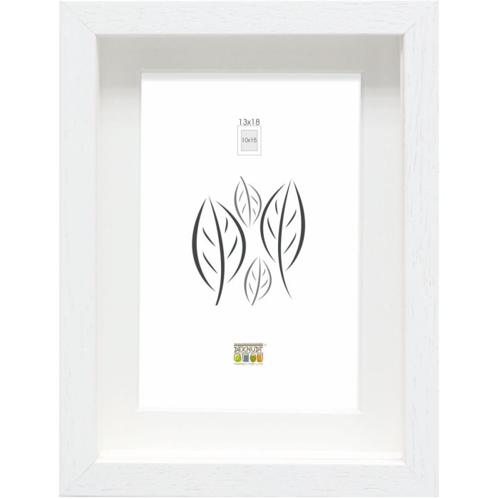 Fotolijst met passepartout wit hout 40,0 x50,0 cm;30,0 x40,0 cm s223k