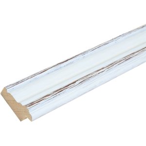 Fotolijst wit-bruin hout 20,0 x28,0 cm s221h