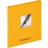 Walther Gastenboek Fun 23x25 cm maïs geel 72 witte paginas