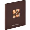 Gastenboek Fun 23x25 cm donkerbruin