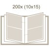 Stockalbum a40h grijs 100 tot 300 fotos 10x15 cm
