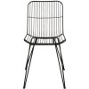 Stoel zwart- 42x55x83 cm ijzer