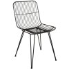 Stoel zwart- 42x55x83 cm ijzer