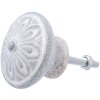 Meubelknop 4x3 cm - rond grijs