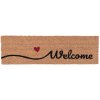 Clayre & Eef MC128 Deurmat Welkom bruin 75x22x2 cm
