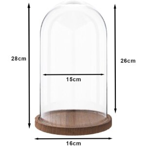 Stolp 16x28 cm transparant - 6gl1946 Clayre Eef
