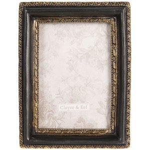 2f0450 Clayre Eef - Fotolijst zwart goud