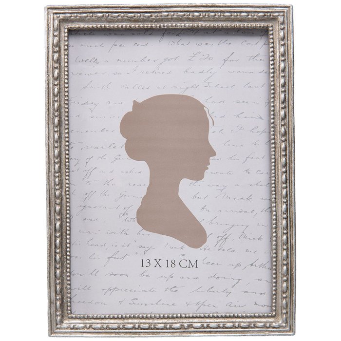 2f0489l Clayre Eef - Fotolijst zilver antiek