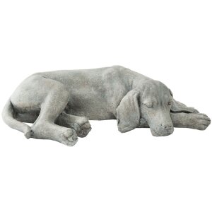 Clayre en Eef Deco Figuur Hond - 58x35x15 cm in grijs