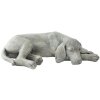Clayre en Eef Deco Figuur Hond - 58x35x15 cm in grijs