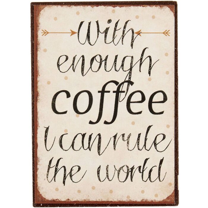 Magneet koffie - 5x7 cm