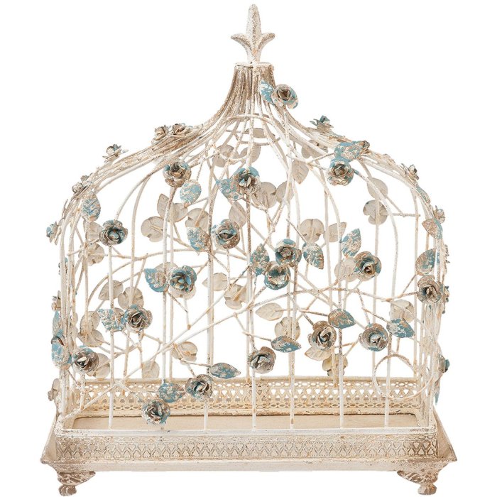 Decoratie Vogelkooi 42x21x50 cm - beige