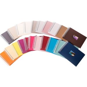 Spiraalalbum buldana wit geribd - witte paginas