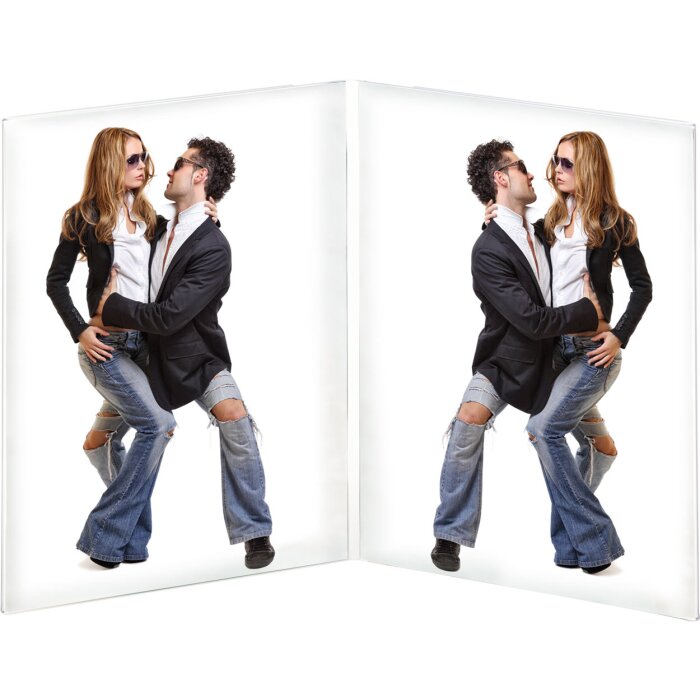 Acryl portret dubbele lijst voor 13x18 cm