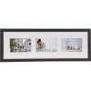 Fotogalerij Modern 20x60 cm donkerbruin 3 fotos 10x15 cm