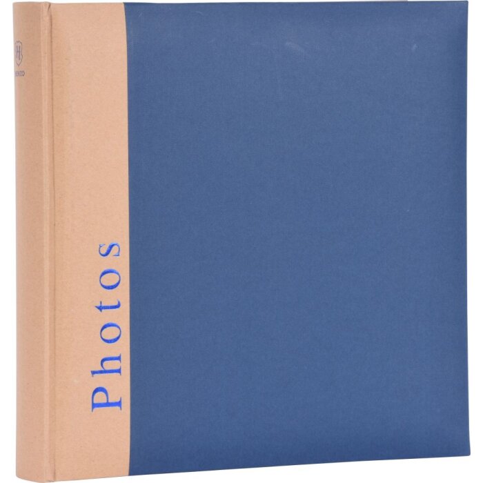 Henzo Jumbo Fotoalbum Hoofdstuk blauw 30x30 cm 100 witte paginas