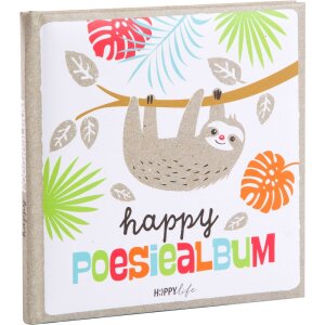 Poëziealbum Happylife Luiaard - 41 580 Goldbuch