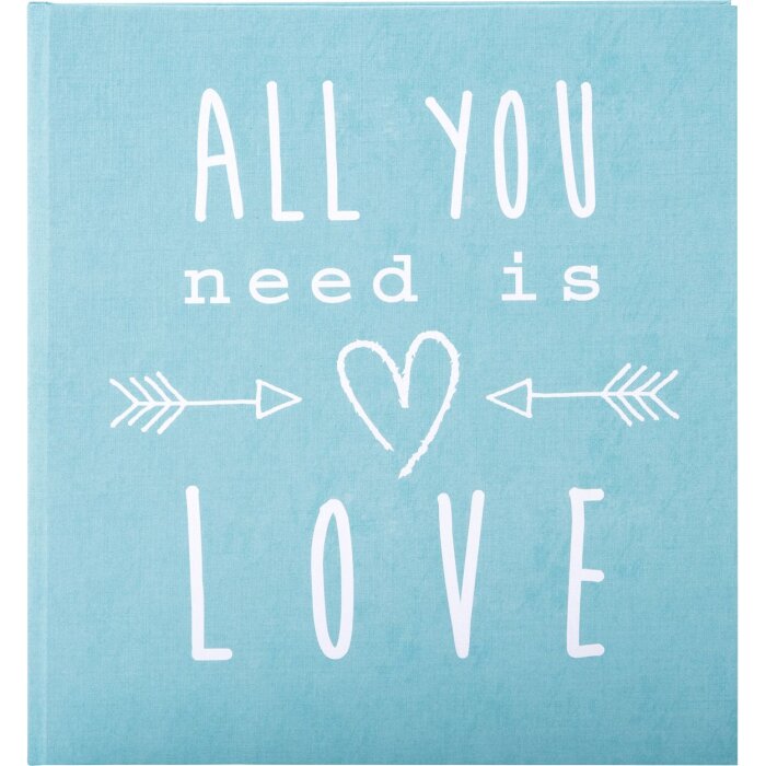 Trouwdagboek All You Need Is Love Turkoois