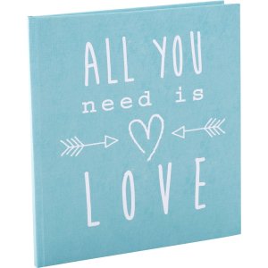 Trouwdagboek All You Need Is Love Turkoois