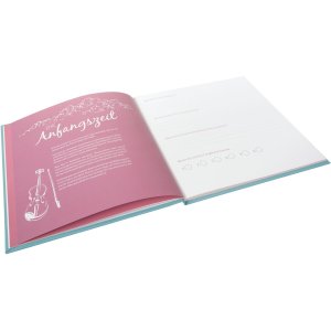 Trouwdagboek All You Need Is Love Turkoois