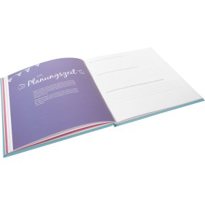 Trouwdagboek All You Need Is Love Turkoois