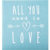 Trouwdagboek All You Need Is Love Turkoois