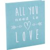 Trouwdagboek All You Need Is Love Turkoois