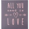 Trouwdagboek All You Need Is Love Grijs