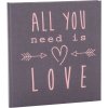 Trouwdagboek All You Need Is Love Grijs