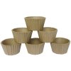 Zakje van 6 Cake Moulds Karton Bruin