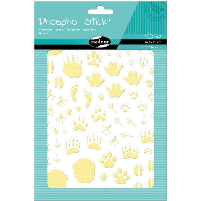 Fosfo Stick, pak 2 sh 14,8x21cm, poten - Geel