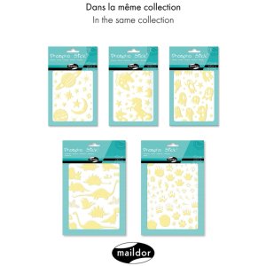Fosfo Stick, pak 2 sh 14,8x21cm, poten - Geel