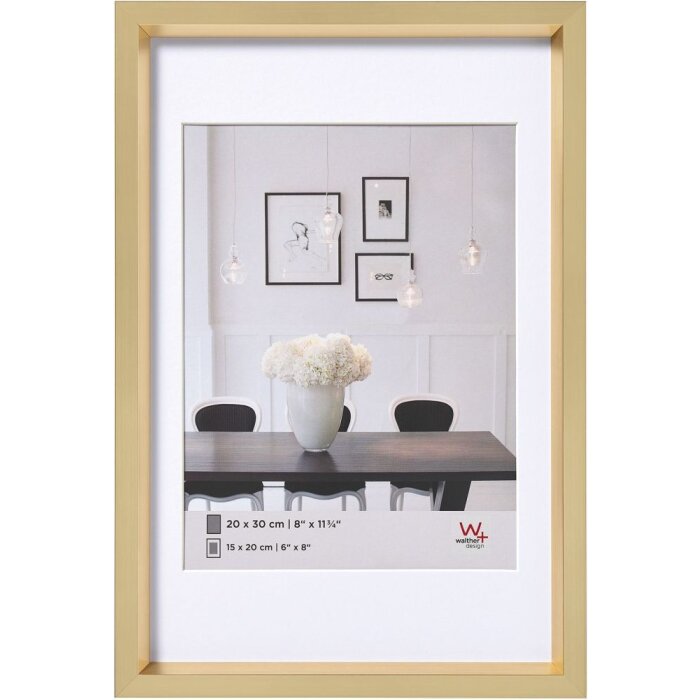 Staal Stijl Plastic Lijst 30x45 cm goud