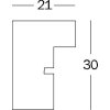 Walther Houten lijst Stockholm wit 60x80 cm