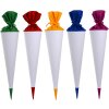 Craft Schooltassen Wit met Gekleurde Sluiting