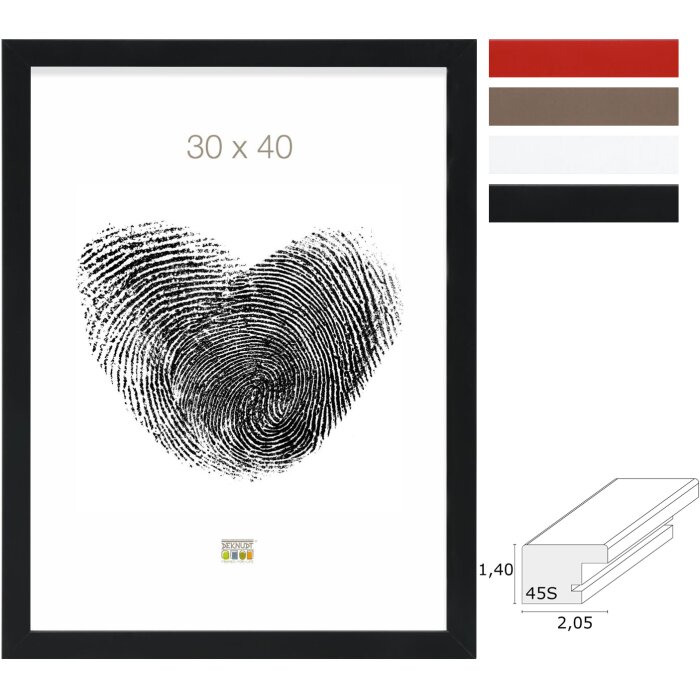 s45s houten lijst 9x13 cm tot 70x100 cm