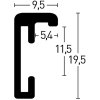Aluminium lijst Classic zilver 60x84 cm