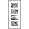Aluminium lijst Gallery Junior zilver 4 fotos 10x15 cm