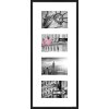 Nielsen Aluminium lijst Gallery Junior zwart 4 fotos 10x15 cm