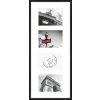 Aluminium lijst Gallery Junior zwart 4 fotos 13x18 cm