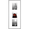 Aluminium lijst Gallery Junior zilver 3 fotos 13x18 cm
